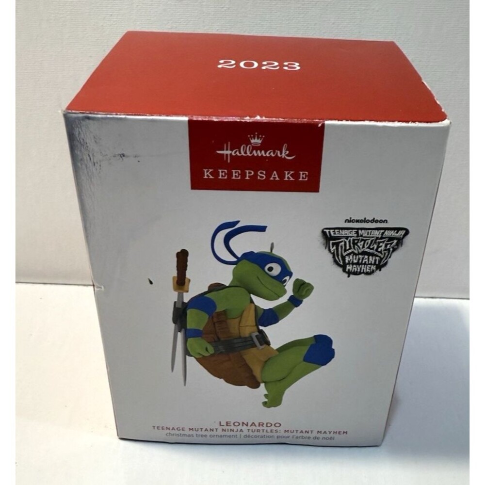 Hallmark Keepsake 2023 Leonardo Teenage Mutant Ninja Turtles Mayhem Christmas